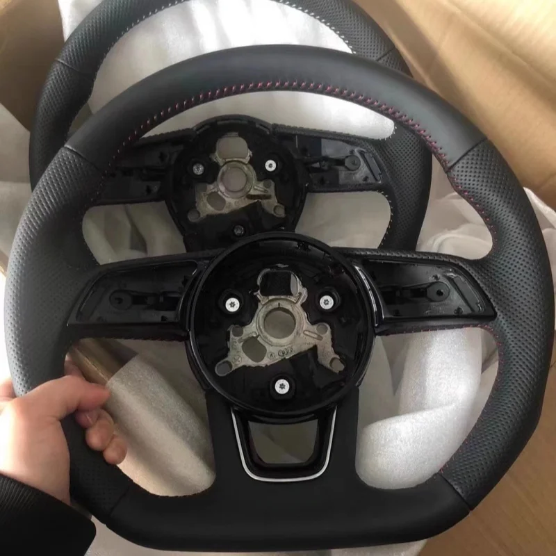 For Audi A1 A2 A3 A4 A5 A6 A7 S3 RS3 S4 RS4 S5 RS5 S6 RS6 TT TTRS R8 Suede Leather Carbon Fiber Customized Steering Wheel