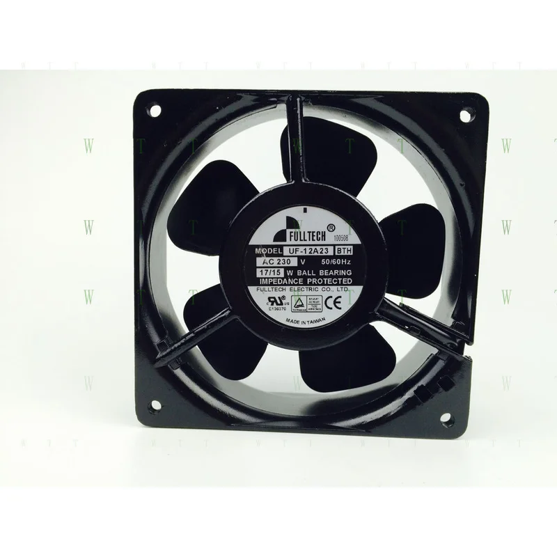 H 1 PCS  FOR  FULLTECH  Fan  UF-12A23 BTH  AC 230V  17/15W 12038 12CM Aluminum frame