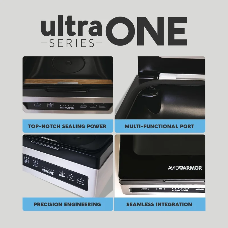 ماكينة سد الفراغات للغرفة USV1 Ultra SeriesONE، ماكينة غلق الطعام للأطعمة الرطبة، ماكينة تعبئة اللحوم، مكنسة كهربائية مدمجة