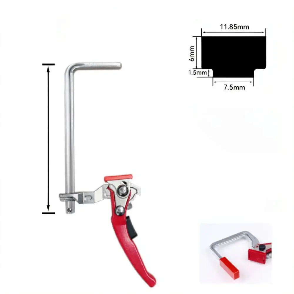Fast Acting Ratchet Woodworking Clamp Track F Clip Steel Fixing Tool For Laidomi Hand Tools Woodworking Projects