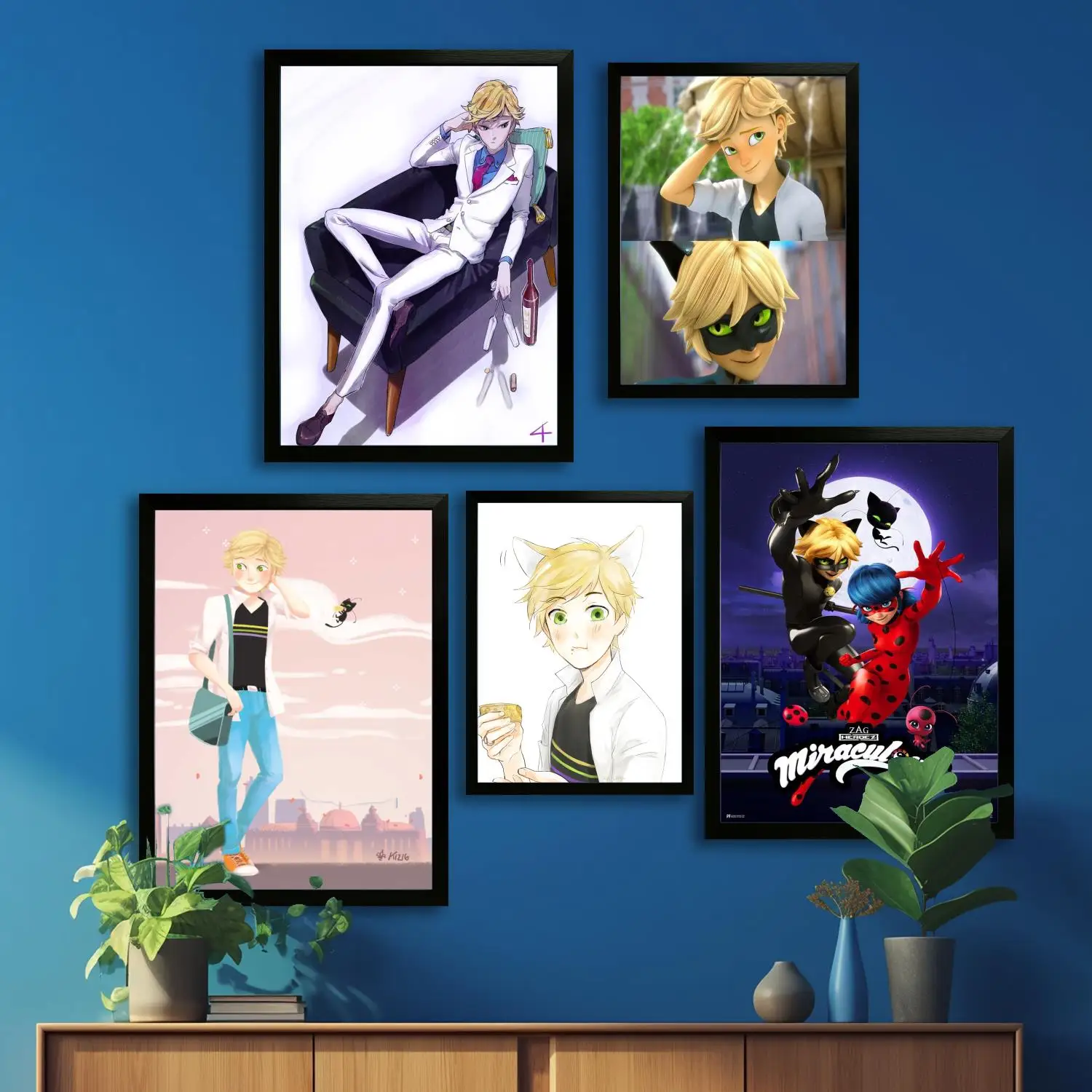 

adrien agreste anime Canvas Art Poster and Wall Art, Picture Print, Modern Family Bedroom Decor, Posters,Decorative painting