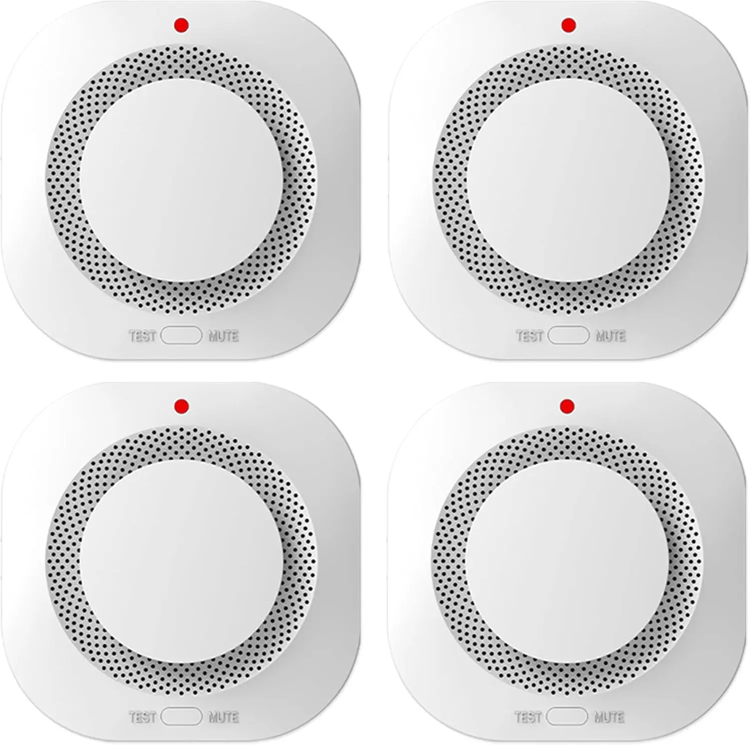 

Photoelectric Smoke Detector with Test Button, Low Battery Signal, LED Light, 85dB Alarm for Easy Home Installation
