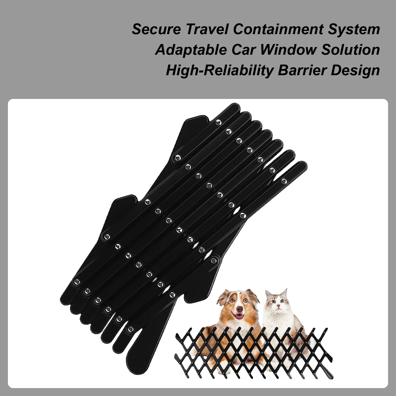 

Car Window Dog Safety Barrier Ventilation Car Window Pet Gate Fence Extendable Automotive Security Protection Guardrail For RV