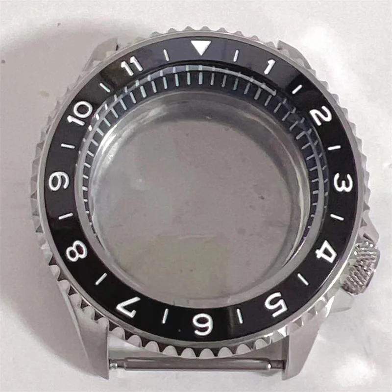 Watch 41.5mm 5ATM NH35 Case Dark Inner Cases NH35 Watch Case Stainless Steel Cases for NH35/36/4R Movement