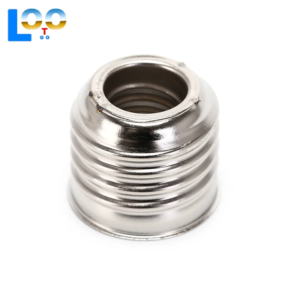 5 шт. от E27 до E14, патрон для лампы, цоколь, патрон для лампы, адаптер, удлинитель, светодиодный светильник, 250 В, серебристый