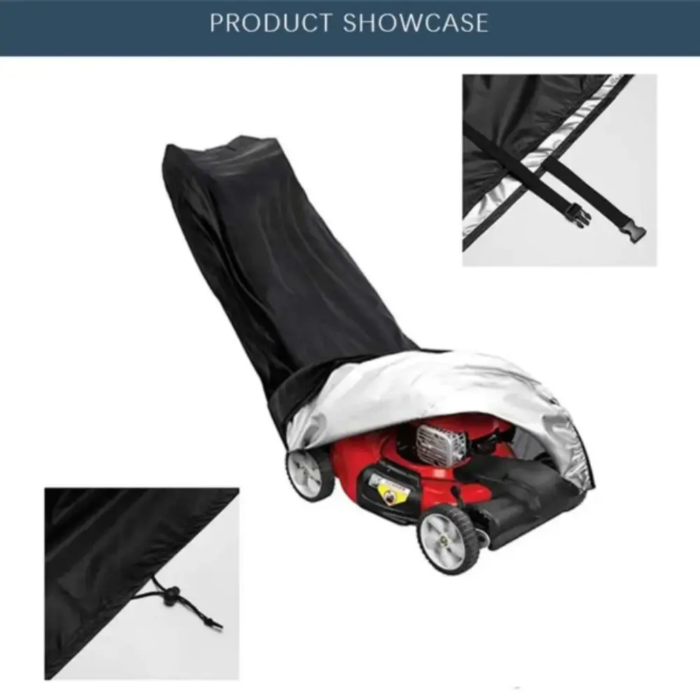 Waterproof Lawn Mower Cover UV Protector Oxford Cloth Protective Cover Rainproof Protective Sleeve Dust Protection Cover
