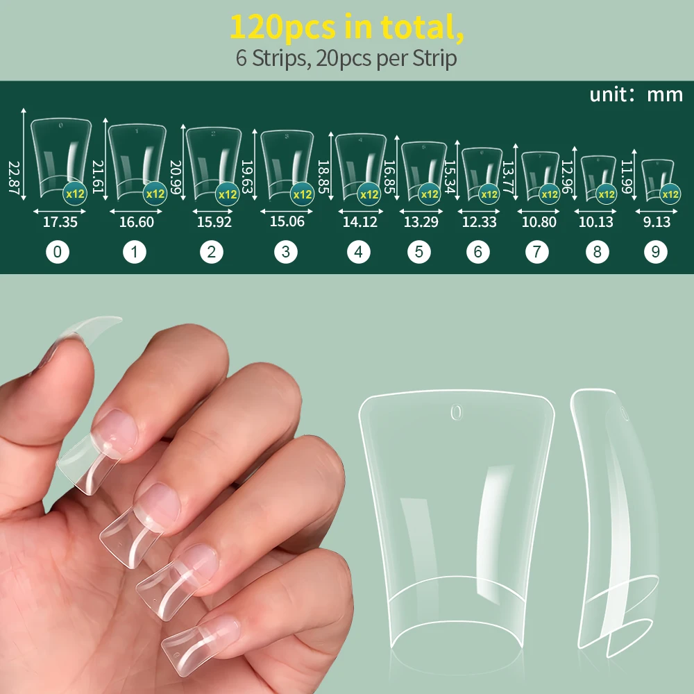 Transparente Entenform Kunstnägel Für Das Professionelle Nagelstudio_voghion.com