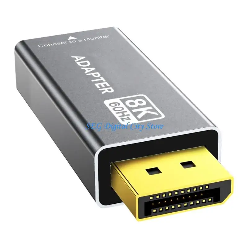 

U75B Aluminum To Hdtv Video Adapter With 8K 60Hz Support Compatible for Multiple Devices Gaming Home Theater
