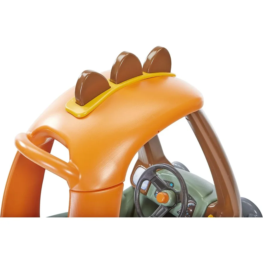 T-Rex Cozy Coupe by Dinosaur Ride-On Car for Kids, Multicolor Large