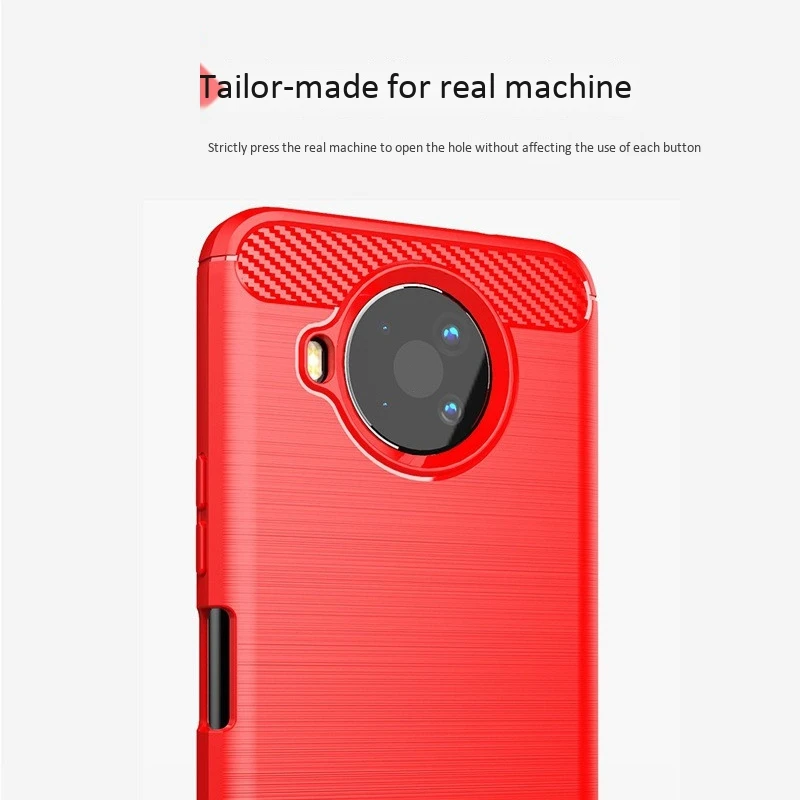 Suitable for Nokia 8.3 Case Silicone Protective Sleeve Anti-Drop Phone Case Drawing Process Protective Soft Shell Gray