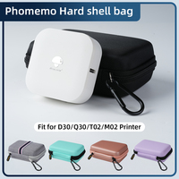 Case Compatible with Phomemo Q30 D30 Label Printer Storage Holder for NIIMBOT D11 D110 Sticker Maker Labeler Organizer Bag