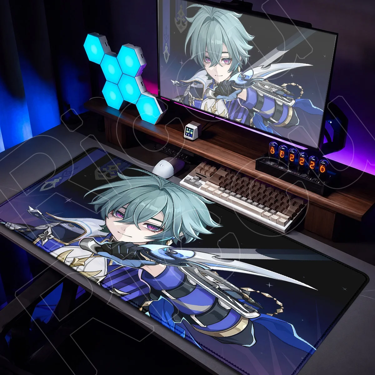 XXL Extended Non-slip Mouse Mats Large Notebook Office Cabinet Keyboard Desktop Carpet Hot Genshin Impact Lohen Gaming Mouse Pad