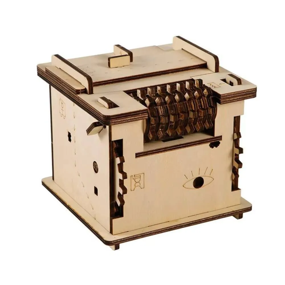 

Extreme Difficulty Escape Room Puzzle Box 3D Wooden Brain Teaser for Adults Challenging IQ Logic Game