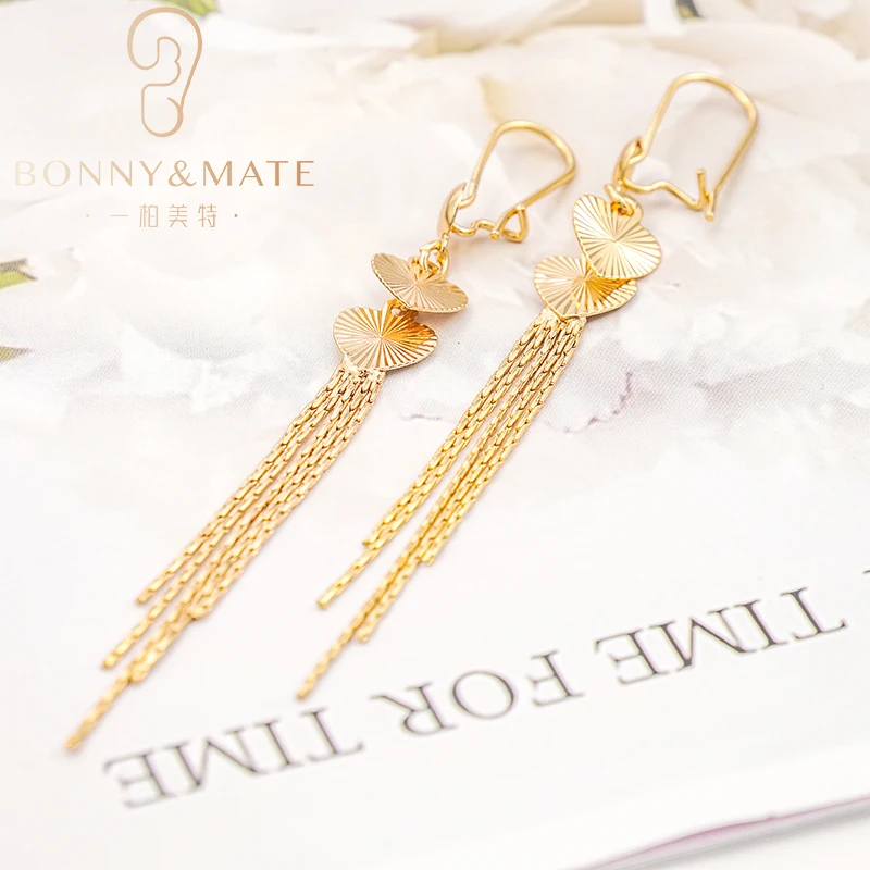 New Fashion Romantic Earrings Simple 18K Gold Plated Women\'s Earrings High Fashion Jewelry