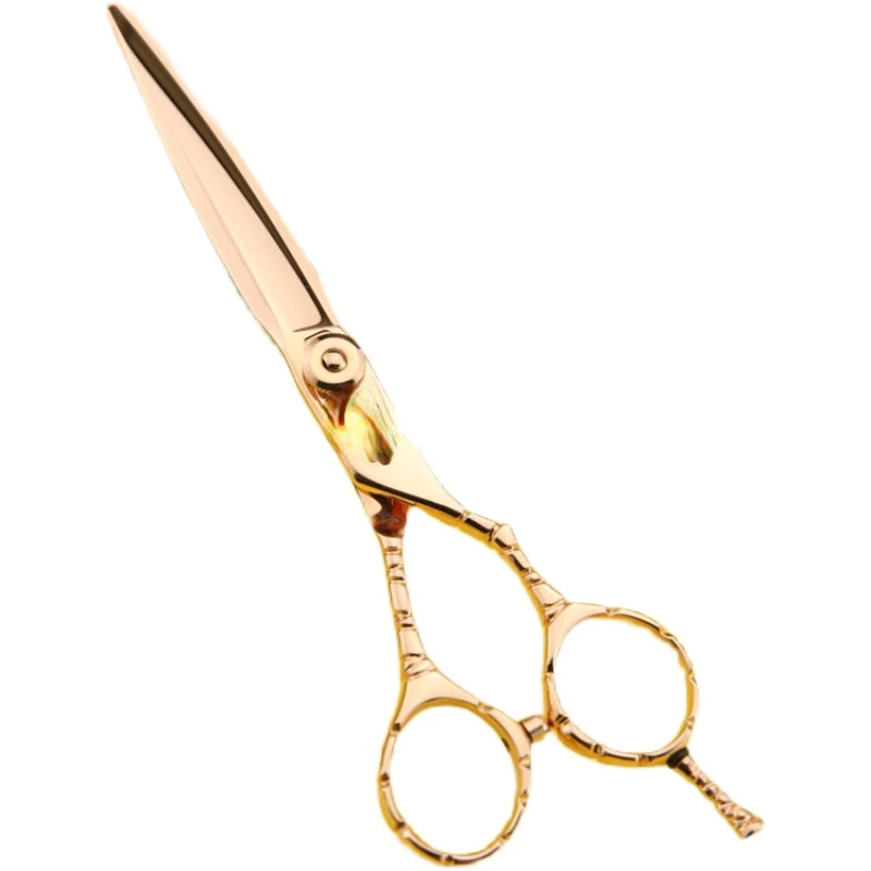 For Super Gold Powder Metallurgical Steel Professional High-End Hairdressing Scissors Customized Rose Gold Scissors