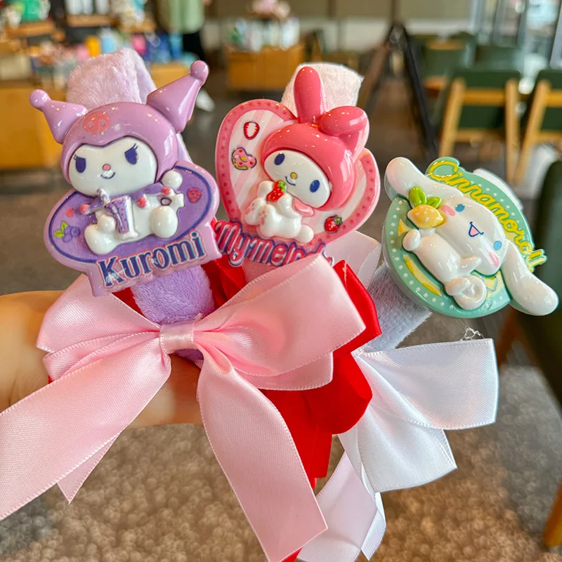 

New Kawaii Sanrio Kuromi Toy Hairband Sweet Girl Hair Accessories Headband Cartoon Children for Gifts Wide Hair Clip Kid