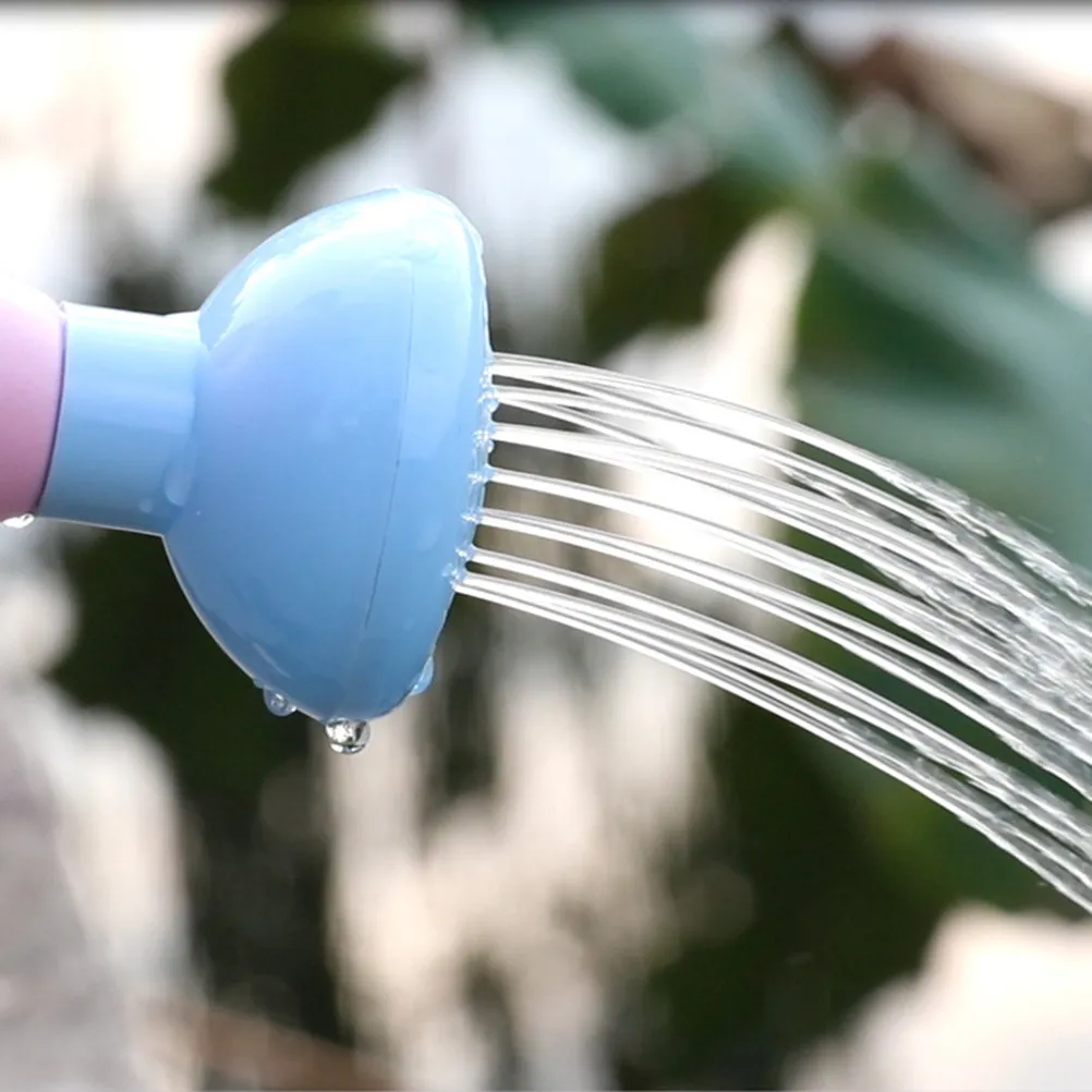 1Pcs Cartoon Elephant Watering Can Kids Portable Flower Watering Pot 1.5L Sky Blue Pink Long Mouth Smooth Pour Garden Bathing