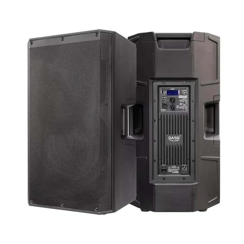 for  15 Inch 4000W  Professional Active Plastic Full Range Outdoor  Stage Family Church Monitor Band  Speaker