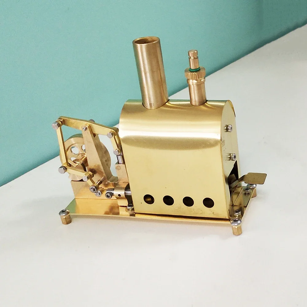 Mini Brass Steam Boiler Steam Engine Stainless Steel Well Made Retro Steam Boiler with Safety Valve - GONI 89