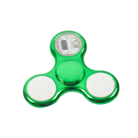 Green Creative LED Fidget Spinner Hand Top Spinners Glow in Dark Light EDC Figet Spiner Finger Stress Relief Toy