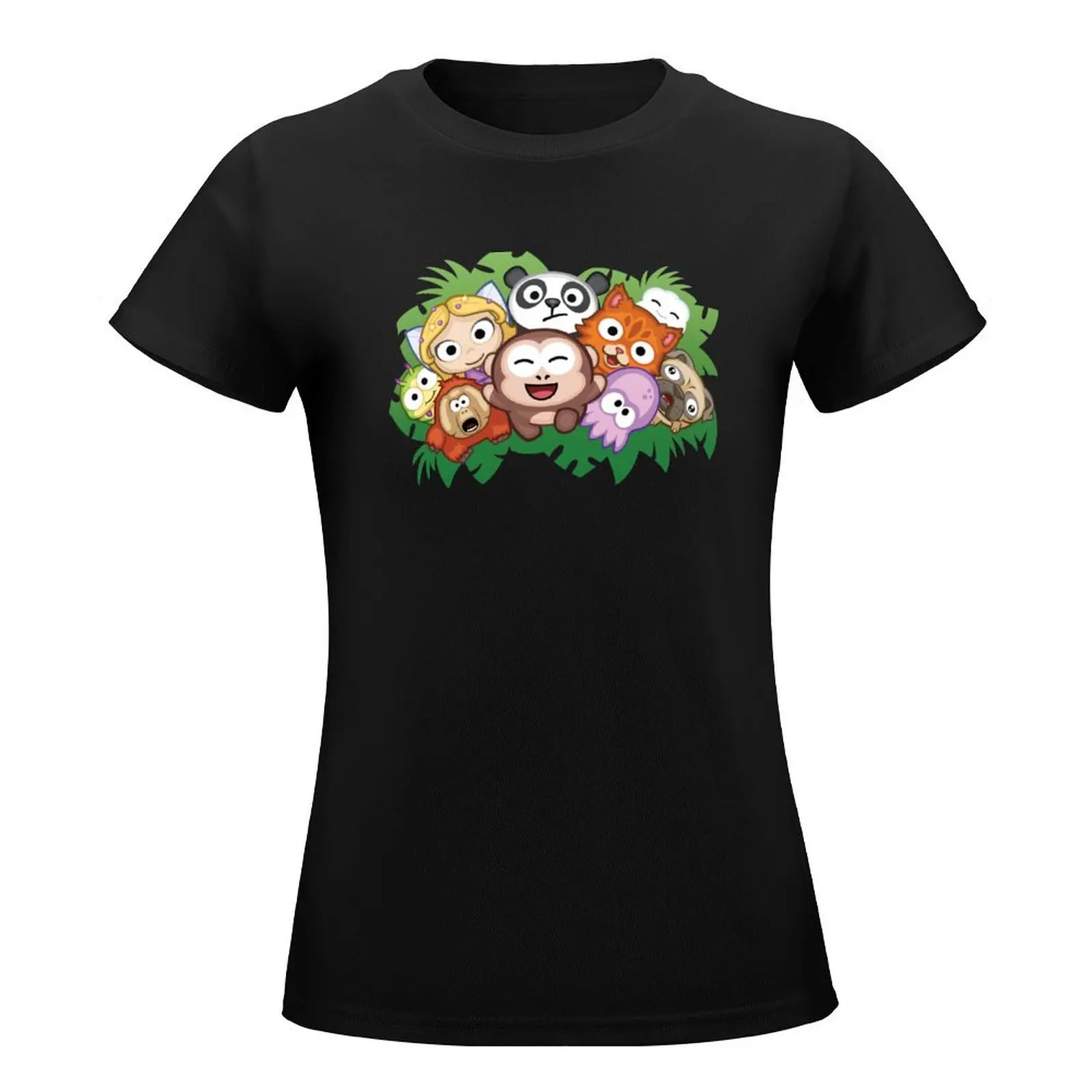 Sling Kong Monkey and Friends T-Shirt aesthetic clothes plus size tops hippie clothes female t-shirts for Women pack