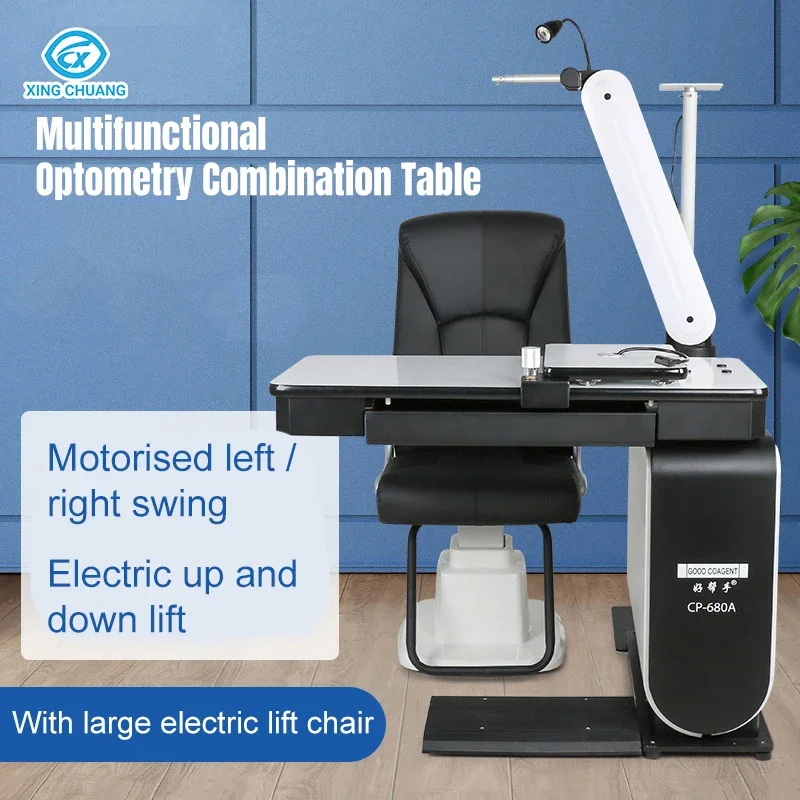 Optometry Combined Table and Chair Automatic Refractor Chair Unit Ophthalmic Unit CP-680A Combined Optometry Equipment