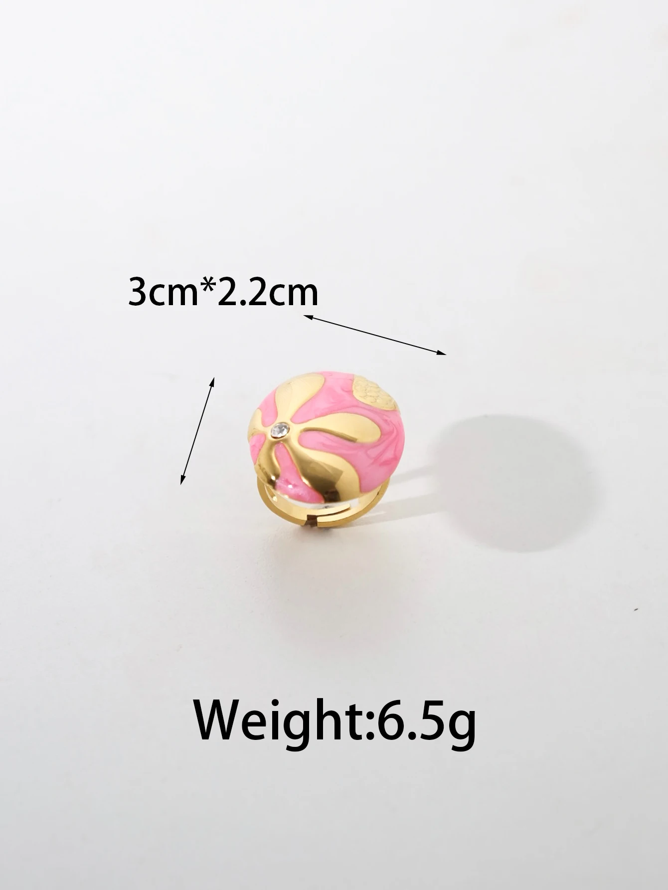 Vintage Stainless Steel Fashion Retro Drip Oil Open Ring Exaggerated Design Women\'s Daily Holiday Gift, Friends Jewelry Party