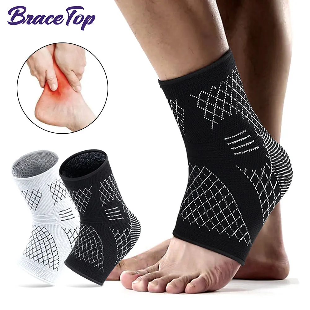 1 Stück Sport-Kompressions-Knöchelbandage, Knöchelstütze, Fußstütze für Schmerzen, Plantarfasziitis-Kompressionssocken. Neu
