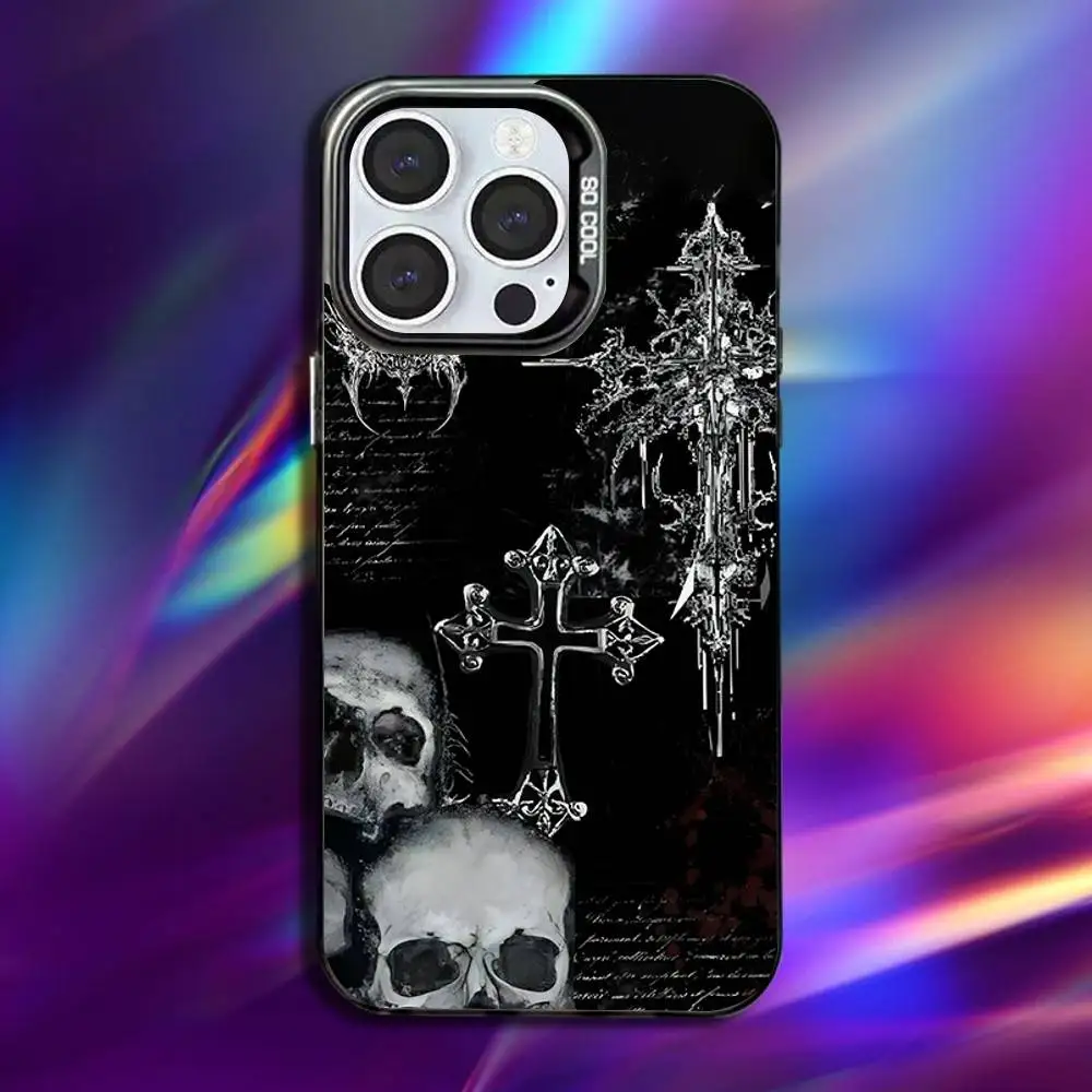 Gothic Coquette Sigilism Cross Phone Case For iPhone 17,16,15,14,13,12,Pro,Max,Plus,Mini,XS,SE Anti Fall Black Matte Hard Bumper - Image 2