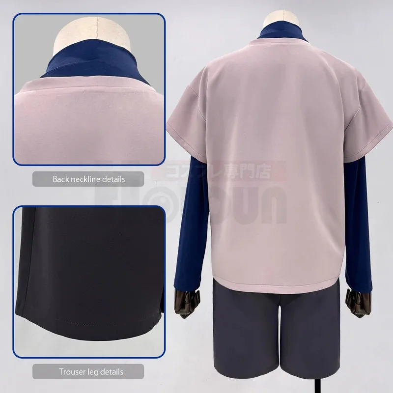 CyHunter Anime Killua Zoldyck Cosplay Costume T-shirt Shorts Cos Convention Daily Wear Christmas New Year Gift