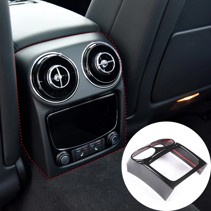 

ABS Car Rear Seat Air Conditioning Vent Outlet Protective Trim Cover Sticker For Jaguar XJ 2010-2019 Interior Auto Accessories