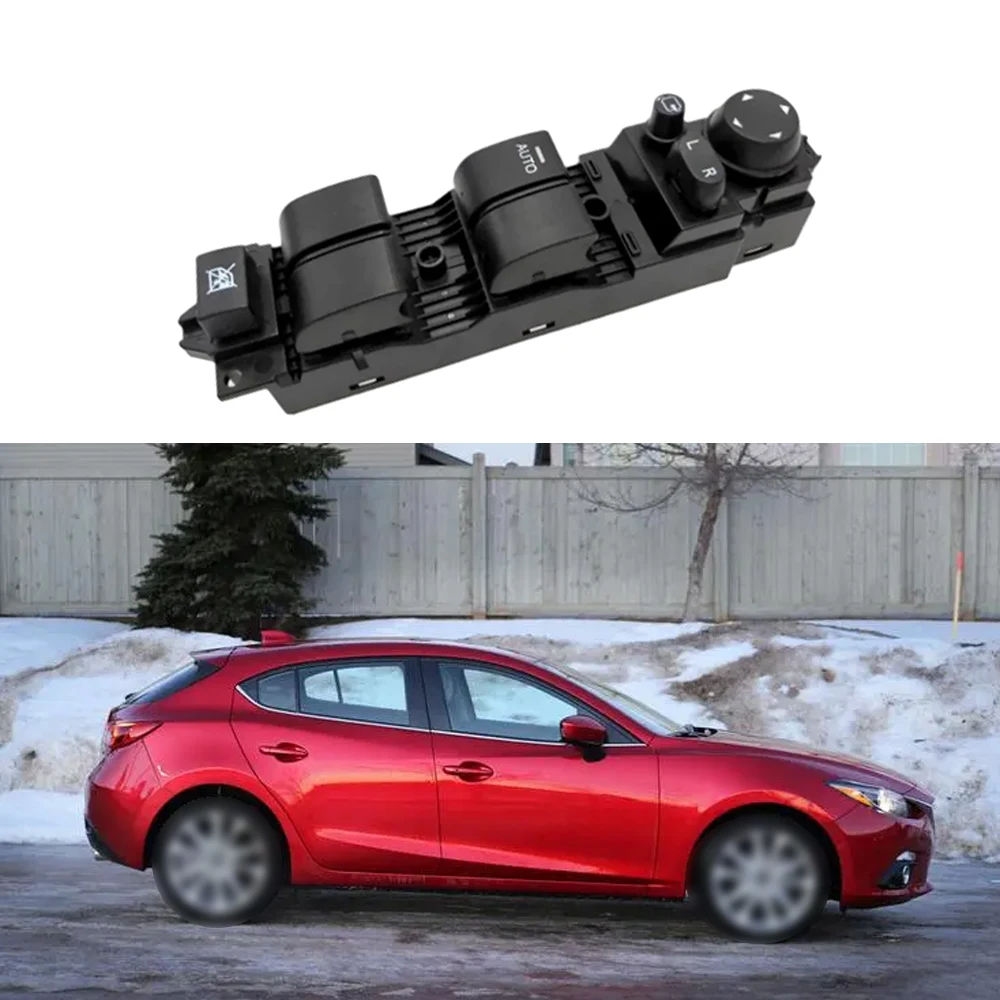 BEK6-66-350 Window Switch For Mazda 3 2.0L 2008-2009 ABS Black Power Window Lift Switch With 26 Pins BEK666350