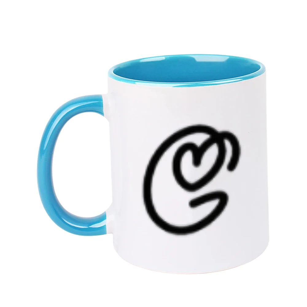 11oz Ceramic Coffee Mug with Stylish Swirl Pattern Tableware for Home Party Summer Travel Birthday Camping Holiday Present