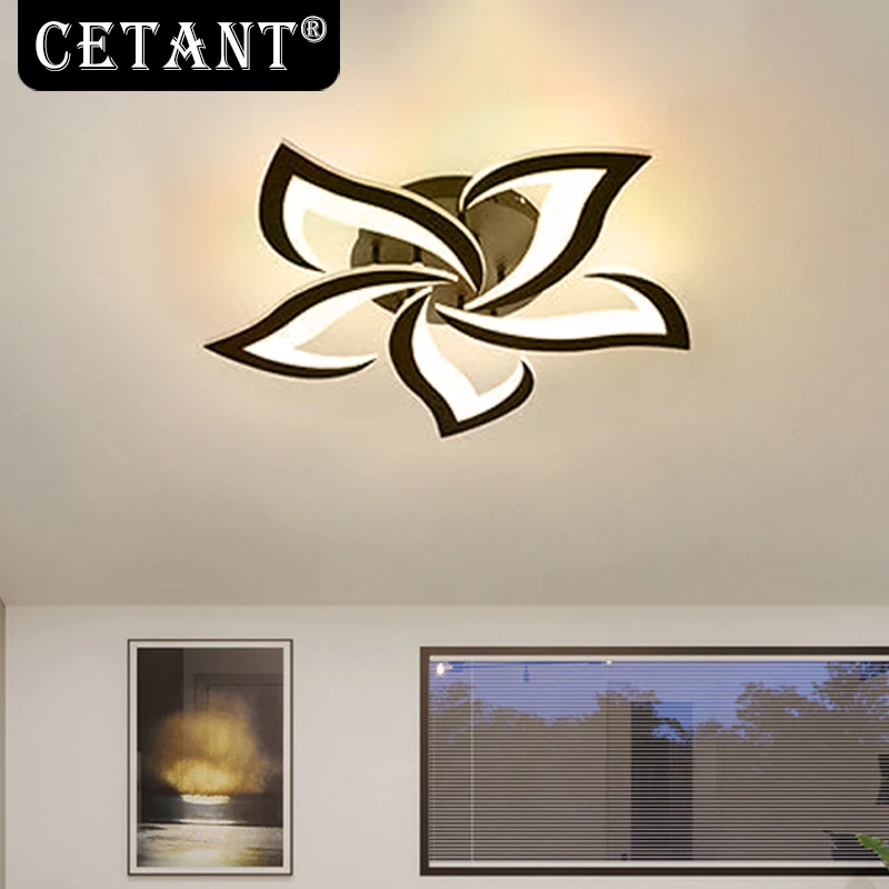 luz de teto led moderna preto branco acrilico decoracao lampada quarto sala estar estudo interior casa criatividade lustre decorativo 01