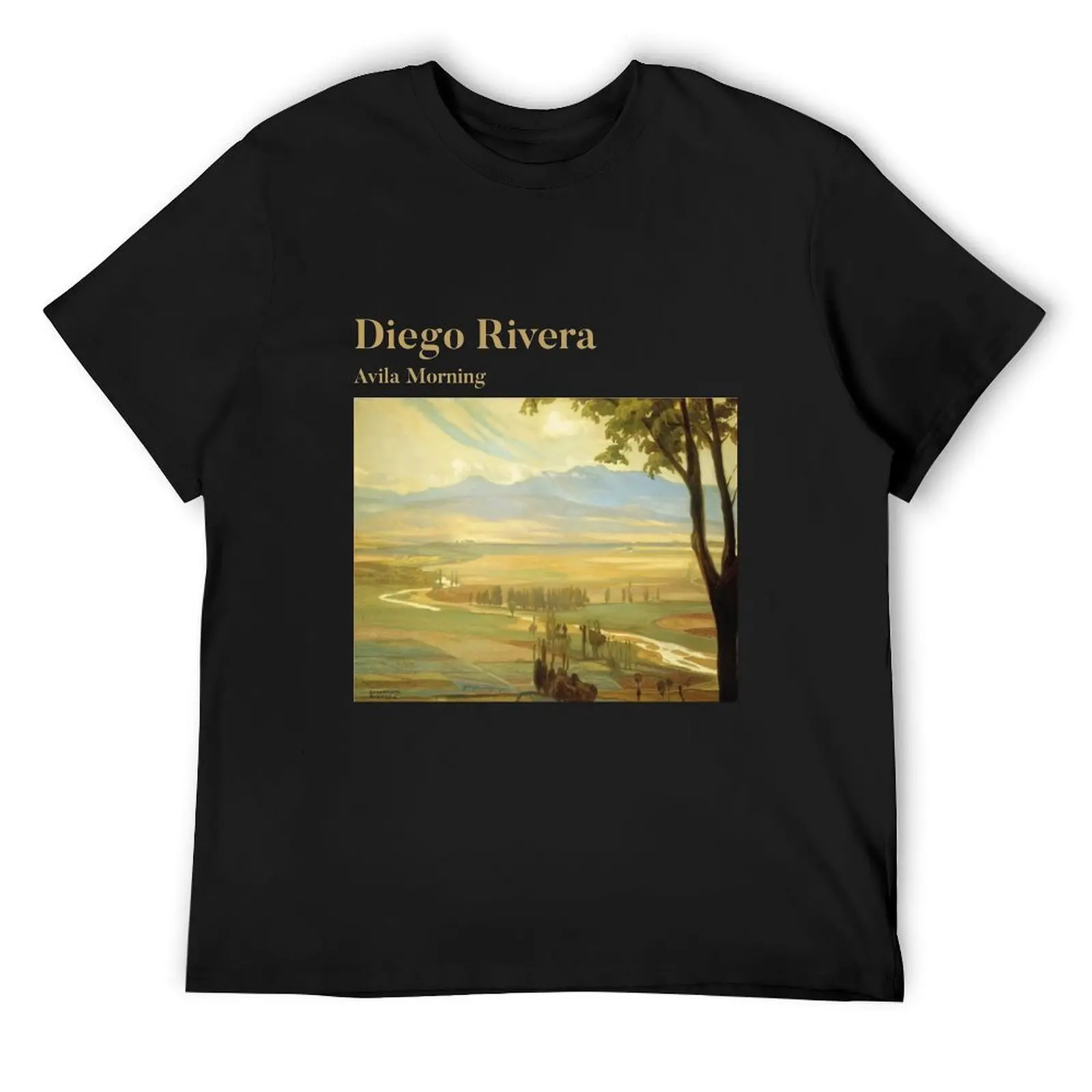 

Diego Rivera - Avila Morning 1908 T-Shirt designer shirts affliction shirts blue lock anime clothes funny t shirts men