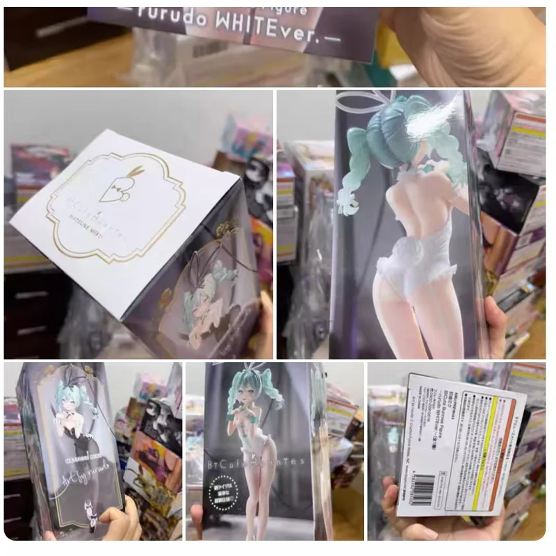 在庫あり-フリュー-bicute-bunnies-初音ミク-ルルド-ホワイトver-pvc製アニメアクションフィギュアモデルコレクション玩具ギフト