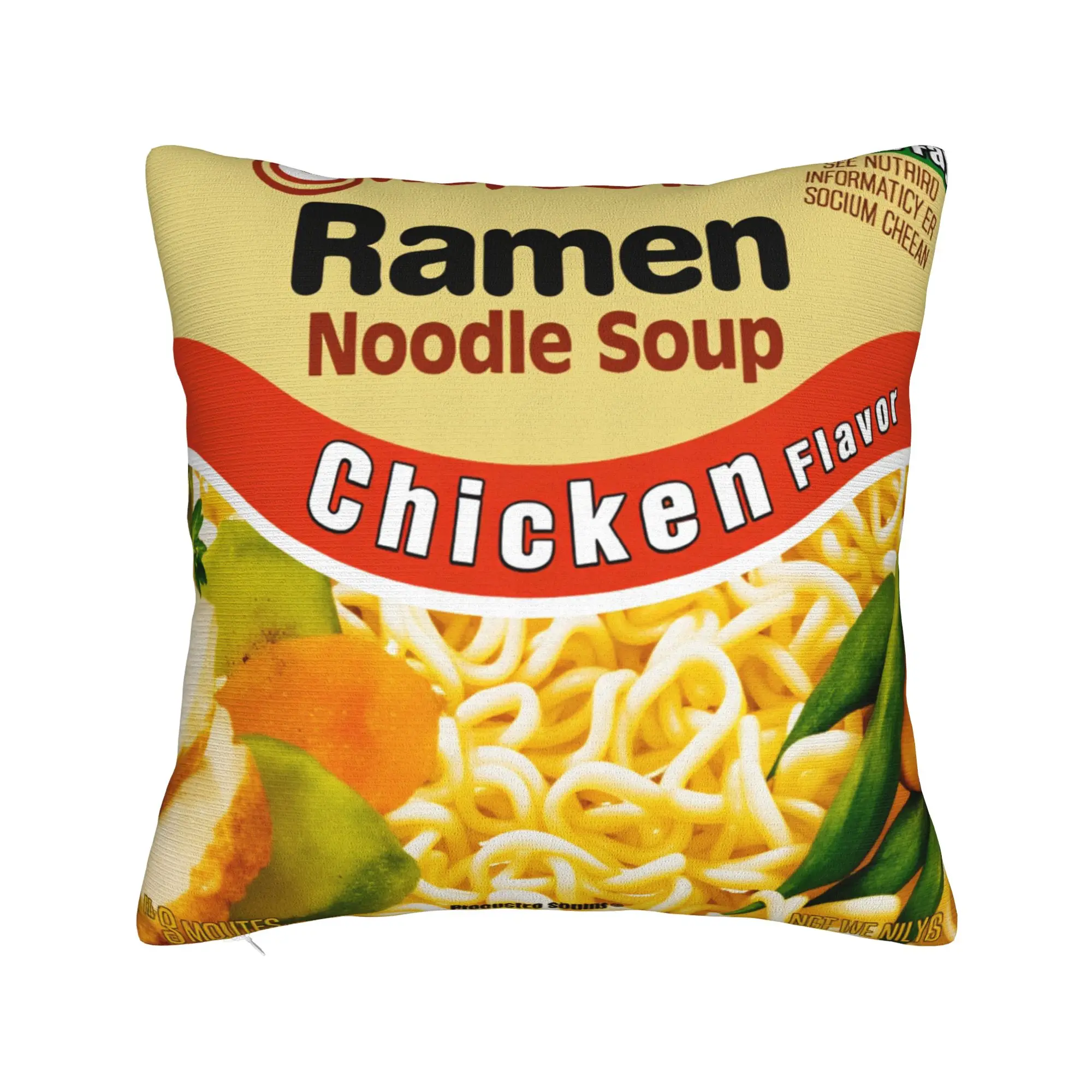 Maruchan Ramen Noodle Soup Pillow Case  Custom Pillow Cover For Sofa Home Decor Novelty Pillowcases