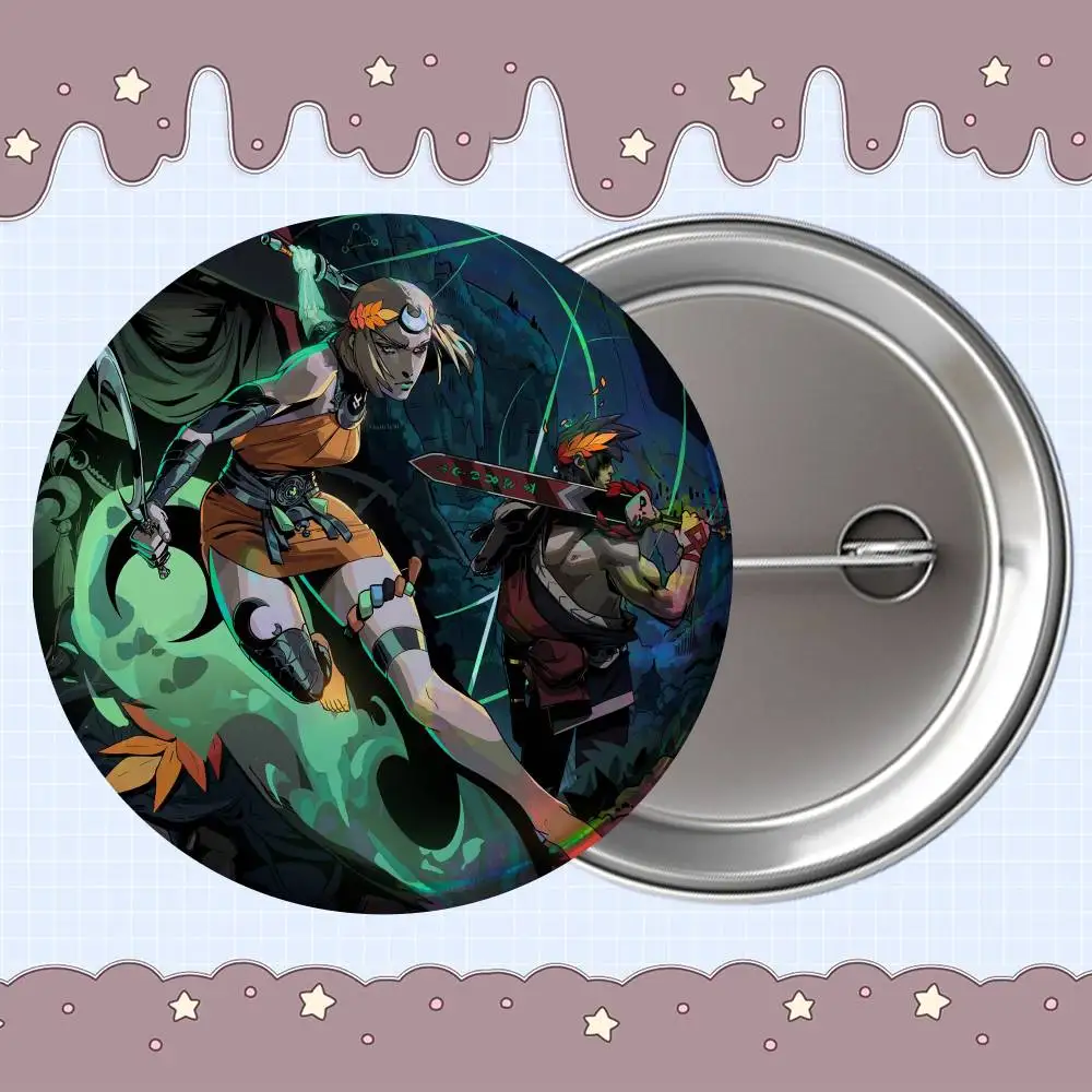 HOT COOL H-Hades II MelinoeS Creative Round Badge Button Pin Bag Decor Fans Collection Friends Gift Brooch
