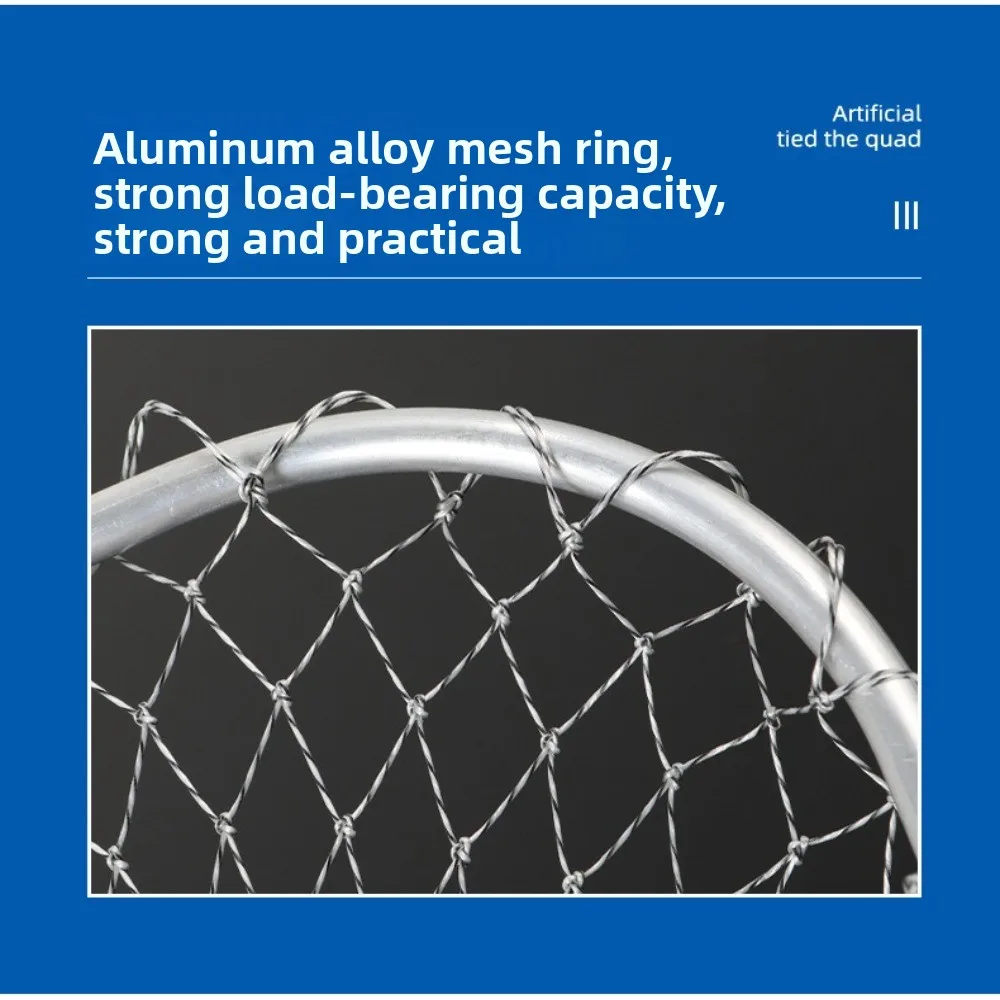 شبكة نسيج الصيد صافي شبكة سبيكة المواد مكافحة هوك الصيد اصطياد سلة سعة كبيرة 30 سنتيمتر مربع الصيد شبكة أرضية