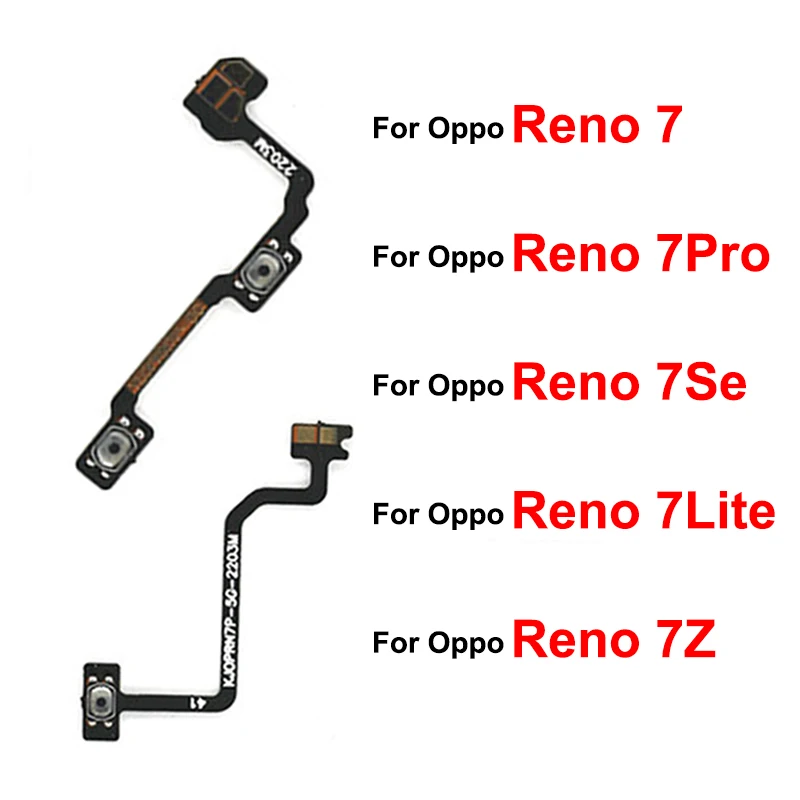 

For OPPO Reno 7 7 Pro 7SE 8 8 Pro Plus 5G Power Volume Flex Cable ON OFF Power Volume Side Buttons Key Flex Ribbon Parts