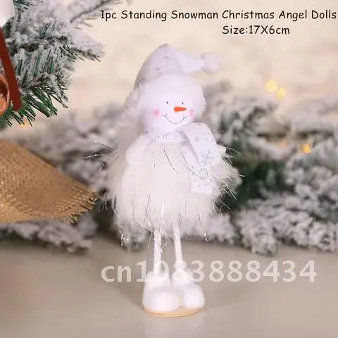 Christmas Angel Dolls New Year 2022 Gift Noel Xmas Tree Decor Pendant Ornaments Navidad 2021 Doll Christmas Decorations for Home