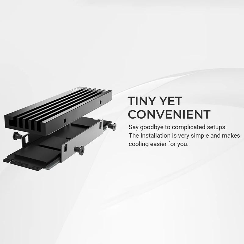 M05 M.2 2280 SSD Radiator M.2 NVME Radiator ze stopu aluminium Wydajny radiator z termiczną podkładką silikonową Chłodnica do chłodzenia komputera PC