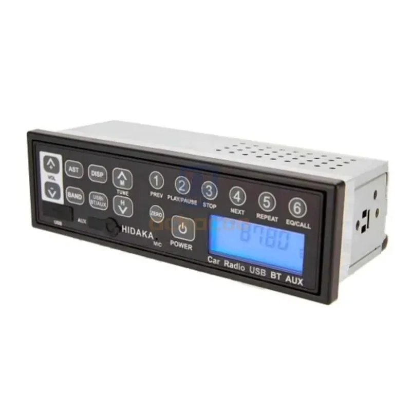 M200 Bluetooth Radio Car Bluetooth Excavator Radio AUX-in Slot AM/FM USB Mic MP3 Player for Komatsu Kobelco Sumitomo Excavator