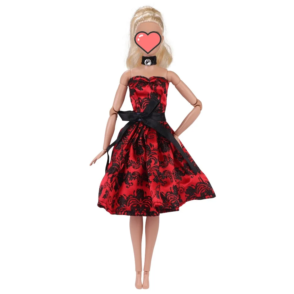 Clothes Clothes Princess Dress 1/6 Embroidery 30Cm Clothes Red Accessories Princess Dress Elegant Dresses Lady