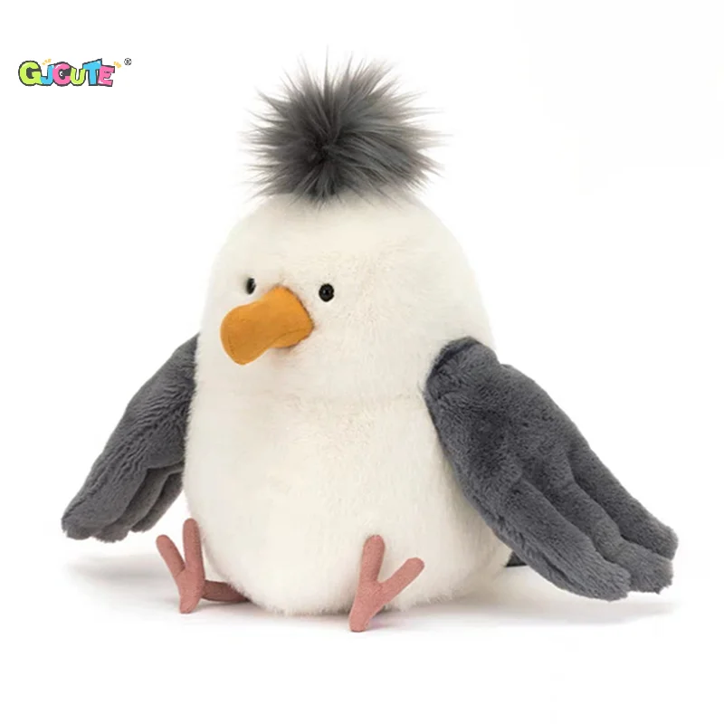 Funny Cute Chipper Seagull Soft Stuffed Animal Plush Toy Beach Star's Birthday Gift For Kids Home Decoration Journey Souvenirs