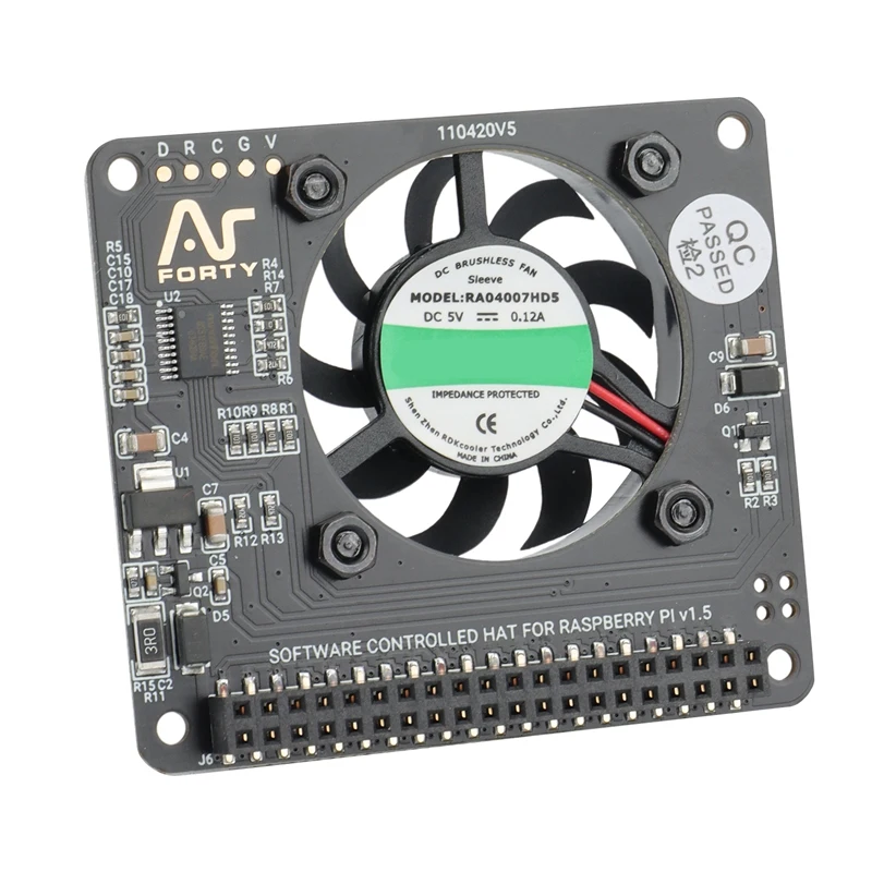 Chapéu de argônio para raspberry pi 4, placa de expansão gpio com função de refrigeração, botão de energia para raspberry pi 4b/3b +/3b