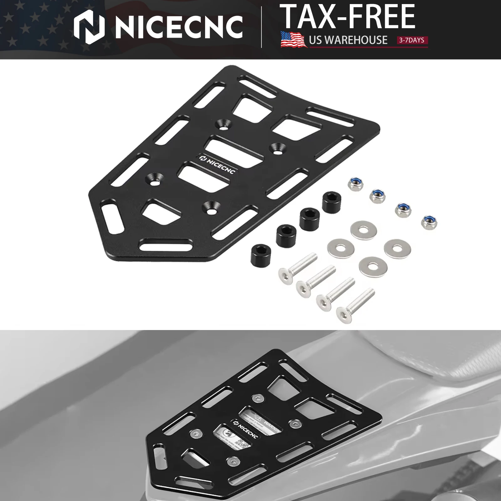 NICECNC ل Beta RR 300 2010-2024 RR 125 RR 250 RR 350 RR 390 RR 430 الحاجز الخلفي الأمتعة الذيل رف قوس ل KTM EXC 300