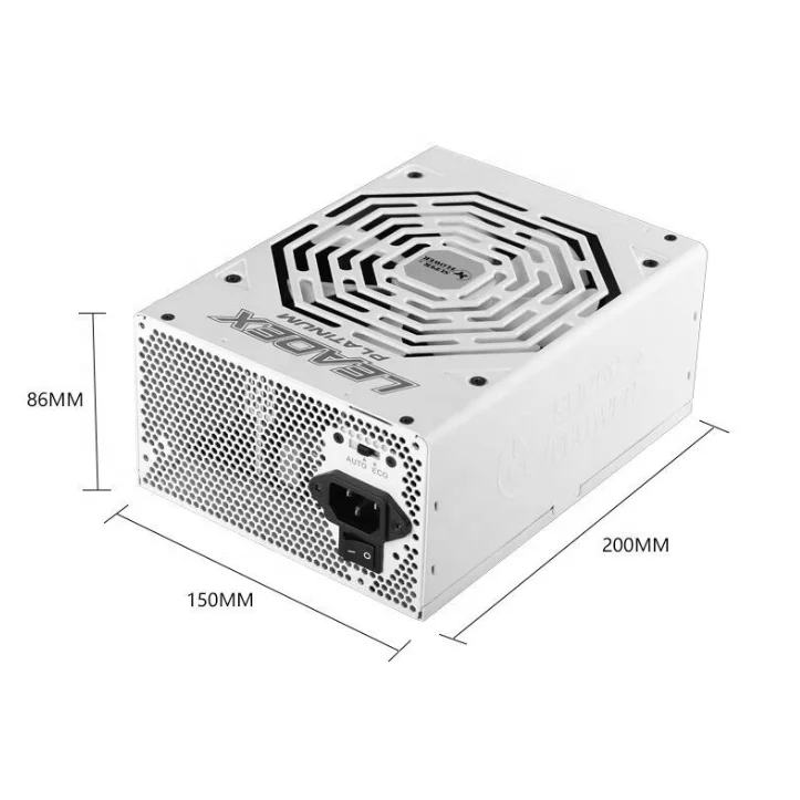 Zhenhua LEADEX P1000 PSU 80 Plus Platinum Fully Modular 1000W Power Supply for PC Gaming Desktop for Computer Usage