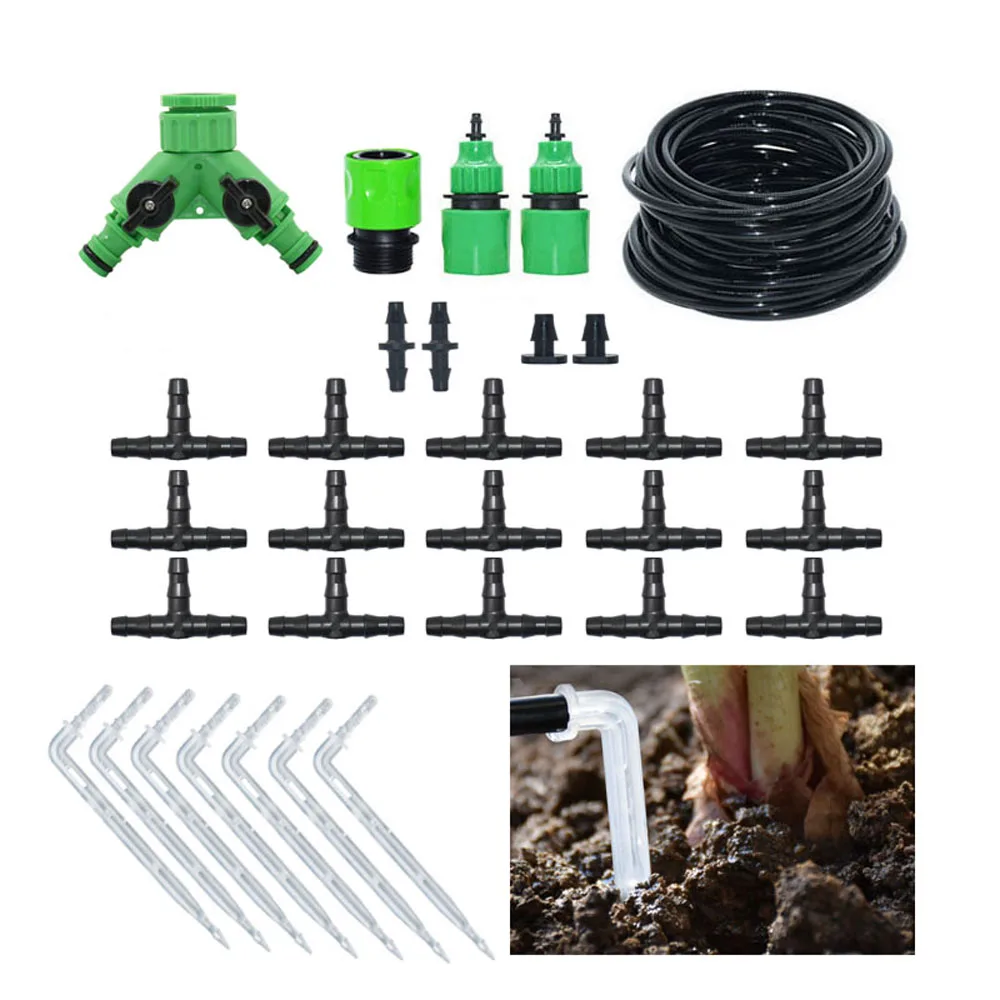 20-50m DIY Drip Irrigation System Automatic Watering Kit Irrigation Garden Hose Garden Tool Set Arrow Dropper Gardening Tool Kit