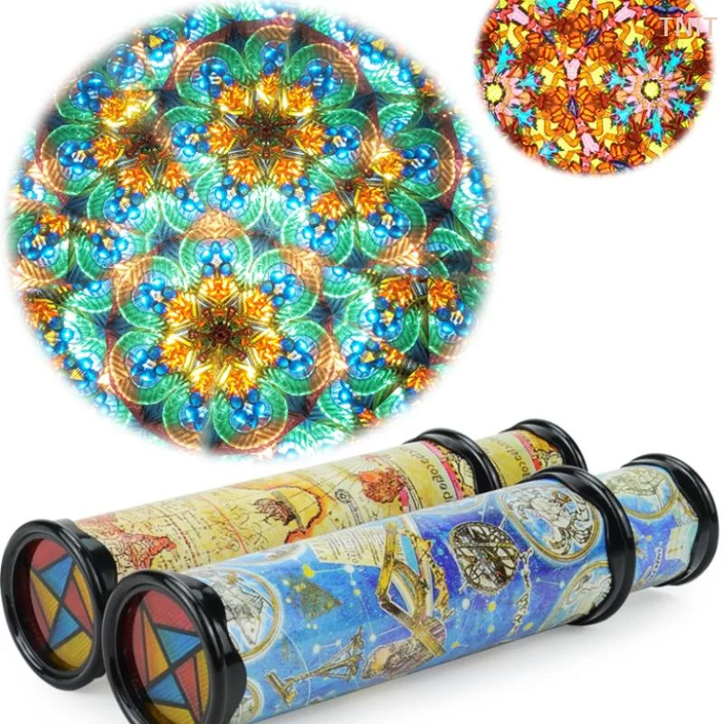 [J] Scalable Rotation Kaleidoscope Magic Kaleidoscope Glasses Adjustable Fancy Colored For Kids Classic Educational Toy